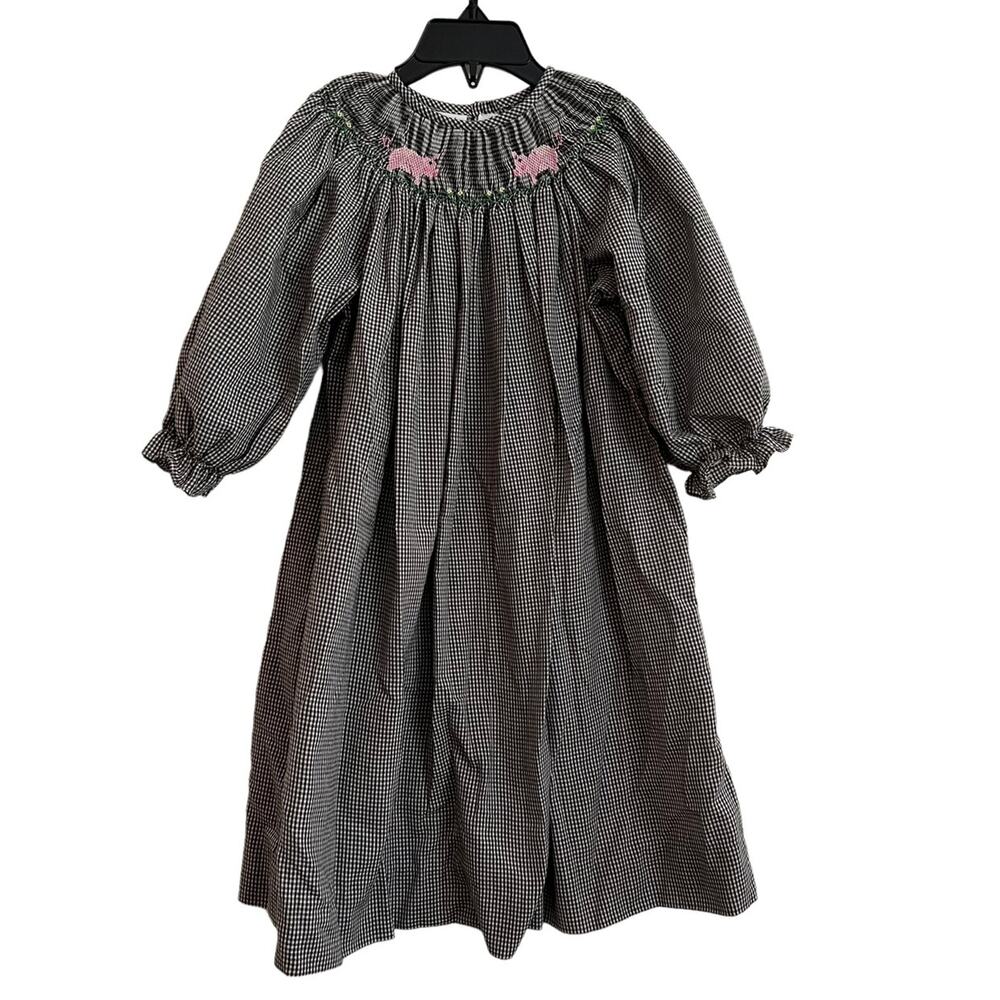 Silly Goose Smocked Pig Dress